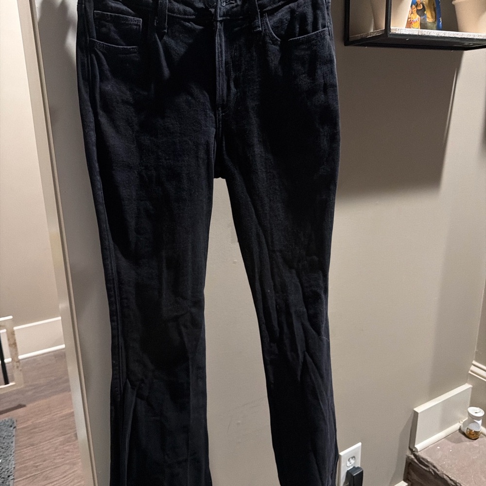 Hollister Black Wide Leg Corduroy Jeans